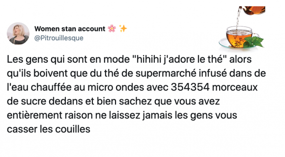 Image de couverture de l'article : Les 20 meilleurs tweets sur le thé, cette boisson divine !