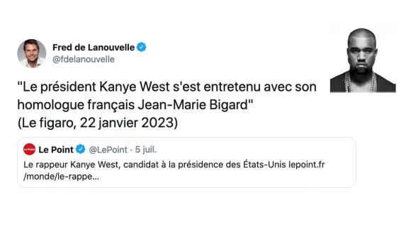 Image de couverture de l'article : Kanye West en lice pour les élections présidentielles américaines : les meilleurs tweets