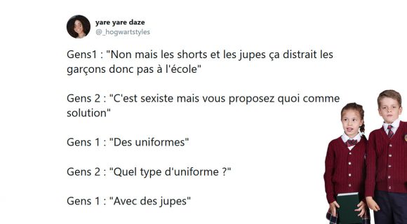 Image de couverture de l'article : Et vous, êtes vous aussi favorable au retour de l’uniforme ?