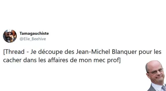 Image de couverture de l'article : Thread : Jean-Michel Blanquer, mon copain prof et moi
