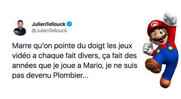 Image de couverture de l'article : Top 17 des tweets sur Mario, le plombier virevoltant !