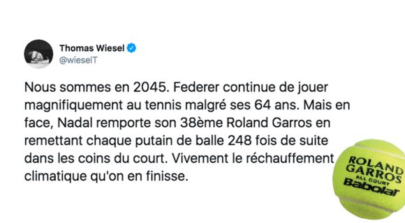 Image de couverture de l'article : Top 20 des tweets sur Roland-Garros, ça commence enfin !