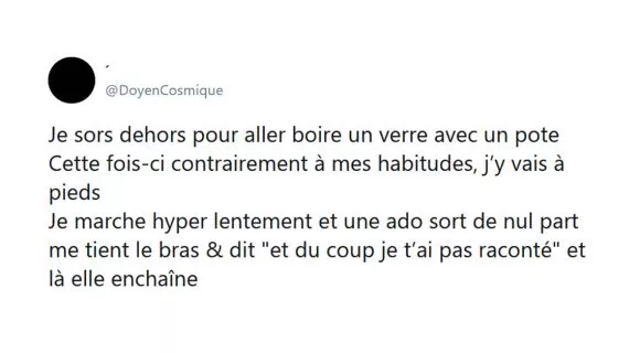 Image de couverture de l'article : Thread : J’étais juste sorti prendre un verre et puis…