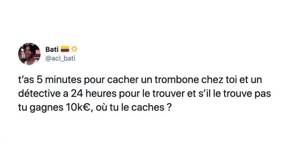 Image de couverture de l'article : Pour 10 000€ et en 5 mn, où cacheriez-vous un trombone ? Vos 15 meilleures réponses !