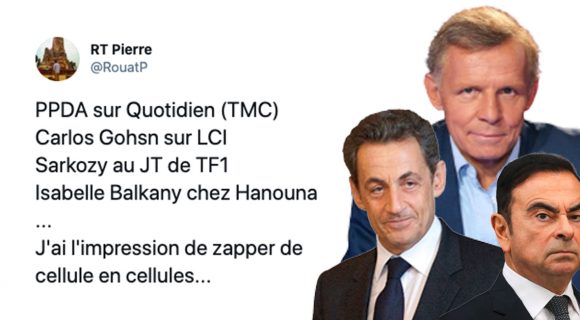Image de couverture de l'article : Sarkozy sur TF1, PPDA sur TMC, Carlos Ghosn sur LCI et Isabelle Balkany sur C8 : l’indignité de la TV française