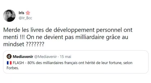 Image de couverture de l'article : 80% des milliardaires français héritent de leur fortune, quel choc !