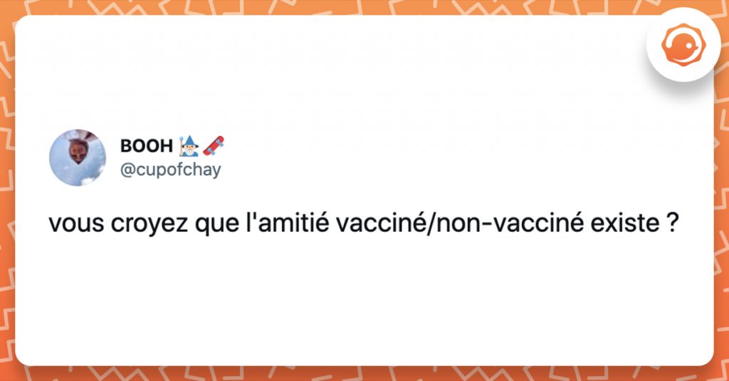 tweet de cupofchay sur le vaccin