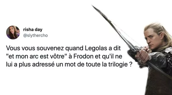 Image de couverture de l'article : Les meilleurs tweets sur Legolas, parce qu’il le vaut bien