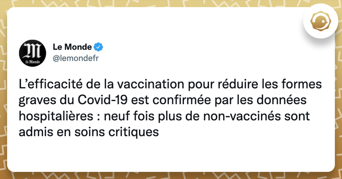 tweet de lemondefr sur le vaccin