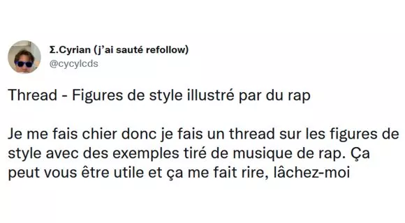 Image de couverture de l'article : Thread : et si on apprenait le français avec le rap ?