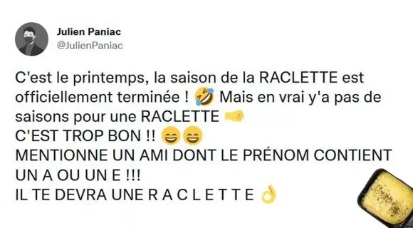 Image de couverture de l'article : Les 15 meilleurs tweets sur la raclette, le plat surcoté par excellence