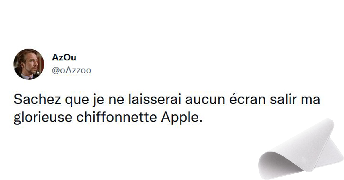 Les 20 meilleurs tweets sur la chiffonnette Apple, seulement 25 euros c'est  donné ! - Twog