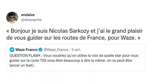 Image de couverture de l'article : Quelle voix aimeriez-vous pour votre GPS ? Vos meilleures idées