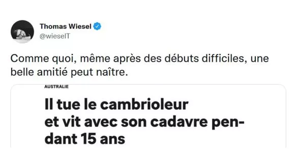 Image de couverture de l'article : Les 15 meilleurs tweets de @wieselT