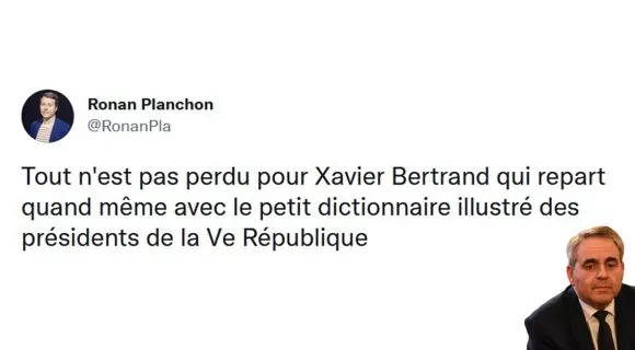 Image de couverture de l'article : Les 20 meilleurs tweets sur la défaite de Xavier Bertrand, ça pique