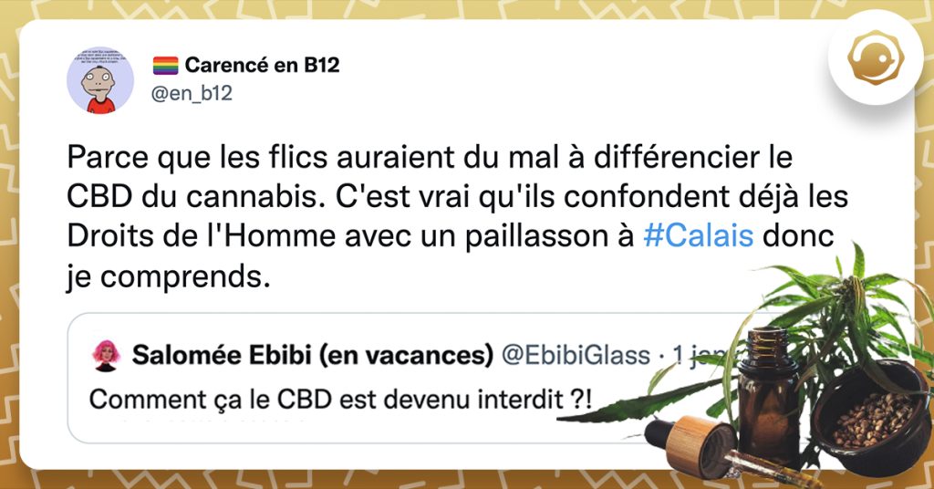 tweet de en_b12 sur le CBD