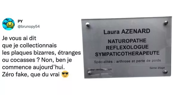 Image de couverture de l'article : 15 plaques insolites : du commémoratif humoristique au thérapeute quantique