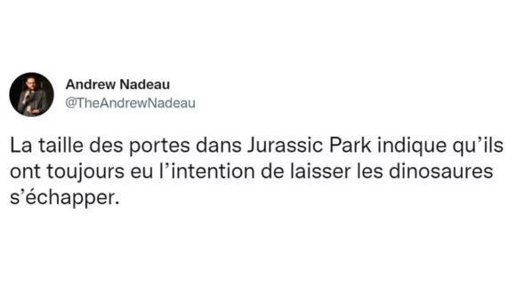 Image de couverture de l'article : Top 16 des tweets sur Jurassic Park, à revoir au moins une fois par an
