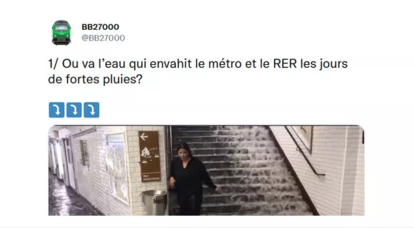 Image de couverture de l'article : Thread : où va l’eau qui s’infiltre dans le métro parisien ?