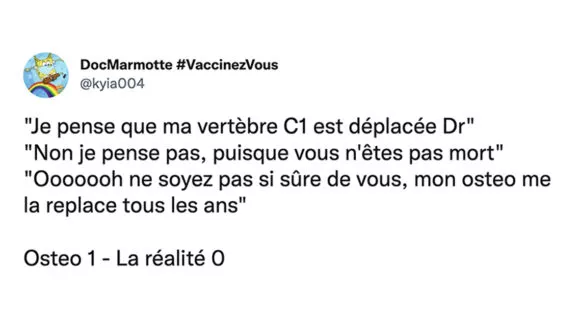 Image de couverture de l'article : 20 tweets sur les ostéos qui remettent vos vertèbres en place