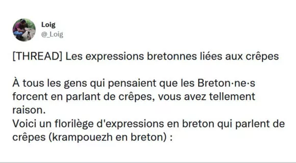 Image de couverture de l'article : Thread : les expressions bretonnes liées aux crêpes