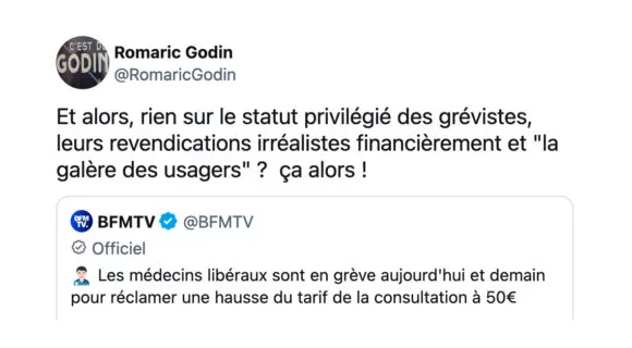 Image de couverture de l'article : Grève des médecins VS grève à la SNCF : le deux poids, deux mesures