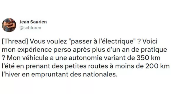 Image de couverture de l'article : Thread : la voiture électrique ? C’est pas encore ça !