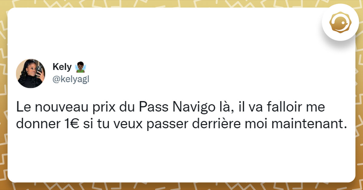 Tweet de kelyagl pass Navigo