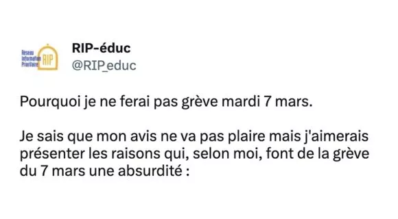 Image de couverture de l'article : Thread : pourquoi soutenir la grève est une absurdité