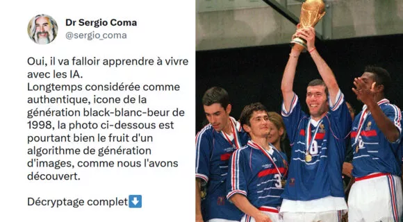 Image de couverture de l'article : Thread : non la France n’a jamais remporté la coupe du monde en 1998 !