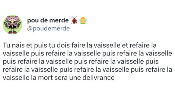 Image de couverture de l'article : Top 15 des meilleurs tweets sur la vaisselle, cet éternel recommencement