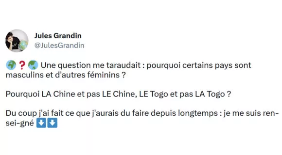 Image de couverture de l'article : Thread : pourquoi certains pays sont masculins et d’autres féminins ?