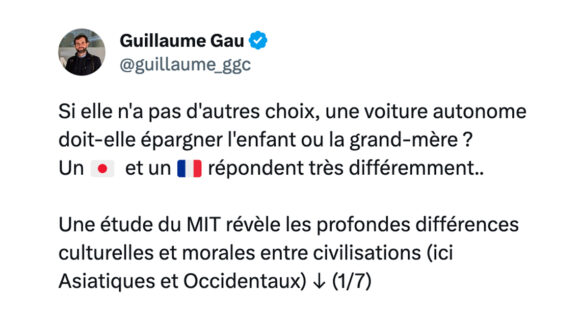 Image de couverture de l'article : Le dilemme de la voiture autonome