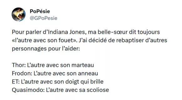 Image de couverture de l'article : Top 15 des meilleurs tweets sur Indiana Jones