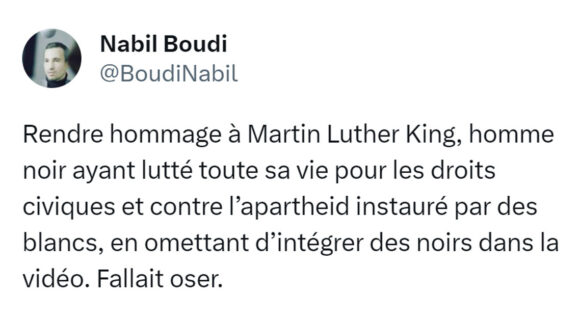 Image de couverture de l'article : L’hommage très blanc du ministère de l’Éducation à Martin Luther King