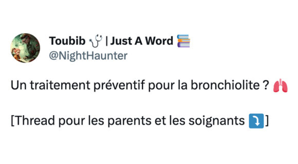 Image de couverture de l'article : Thread : le traitement préventif contre la bronchiolite