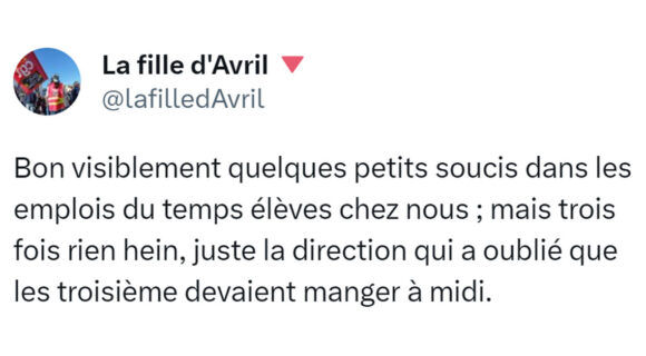 Image de couverture de l'article : Top 14 des tweets sur les emplois du temps des élèves