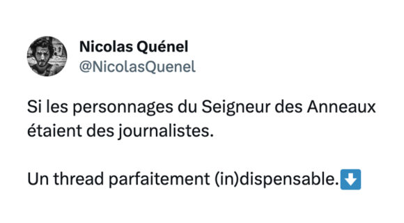 Image de couverture de l'article : Thread : si les personnages du Seigneur des Anneaux étaient… des journalistes