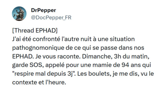 Image de couverture de l'article : Thread : Martin, aide-soignant en EHPAD, livré seul au problème du sous-effectif