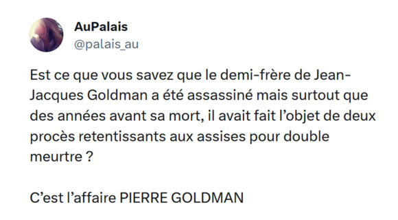 Image de couverture de l'article : Thread : le procès de Pierre Goldman, le demi-frère de Jean-Jacques Goldman