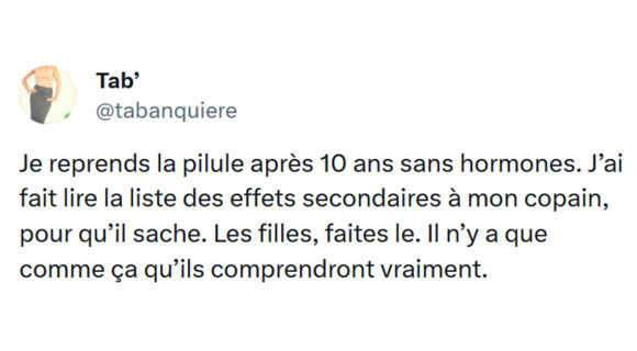 Image de couverture de l'article : Top 17 des meilleurs tweets sur la pilule, v’la les effets secondaires !