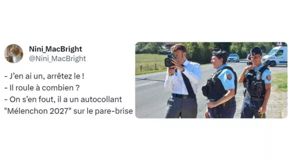 Image de couverture de l'article : Macron s’amuse avec un radar, Twitter s’amuse avec Macron