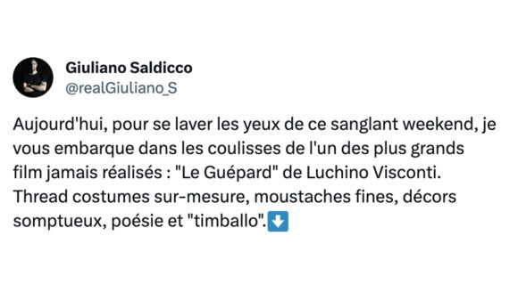 Image de couverture de l'article : Thread : « Le Guépard » de Luchino Visconti