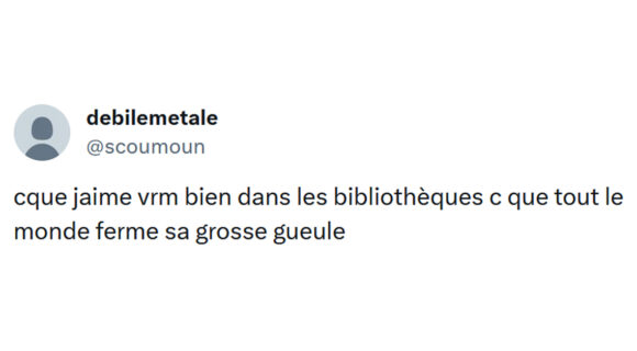 Image de couverture de l'article : Top 15 des meilleurs tweets à la bibliothèque, on chuchote dans le fond !