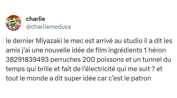 Image de couverture de l'article : Top 16 des tweets sur Hayao Miyazaki et « Le Garçon et le Héron », son ultime film ?