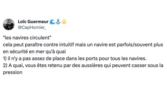 Image de couverture de l'article : Thread : pourquoi les navires continuent de circuler en pleine tempête ?