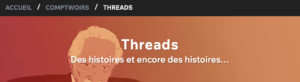 Page d'accueil des Threads