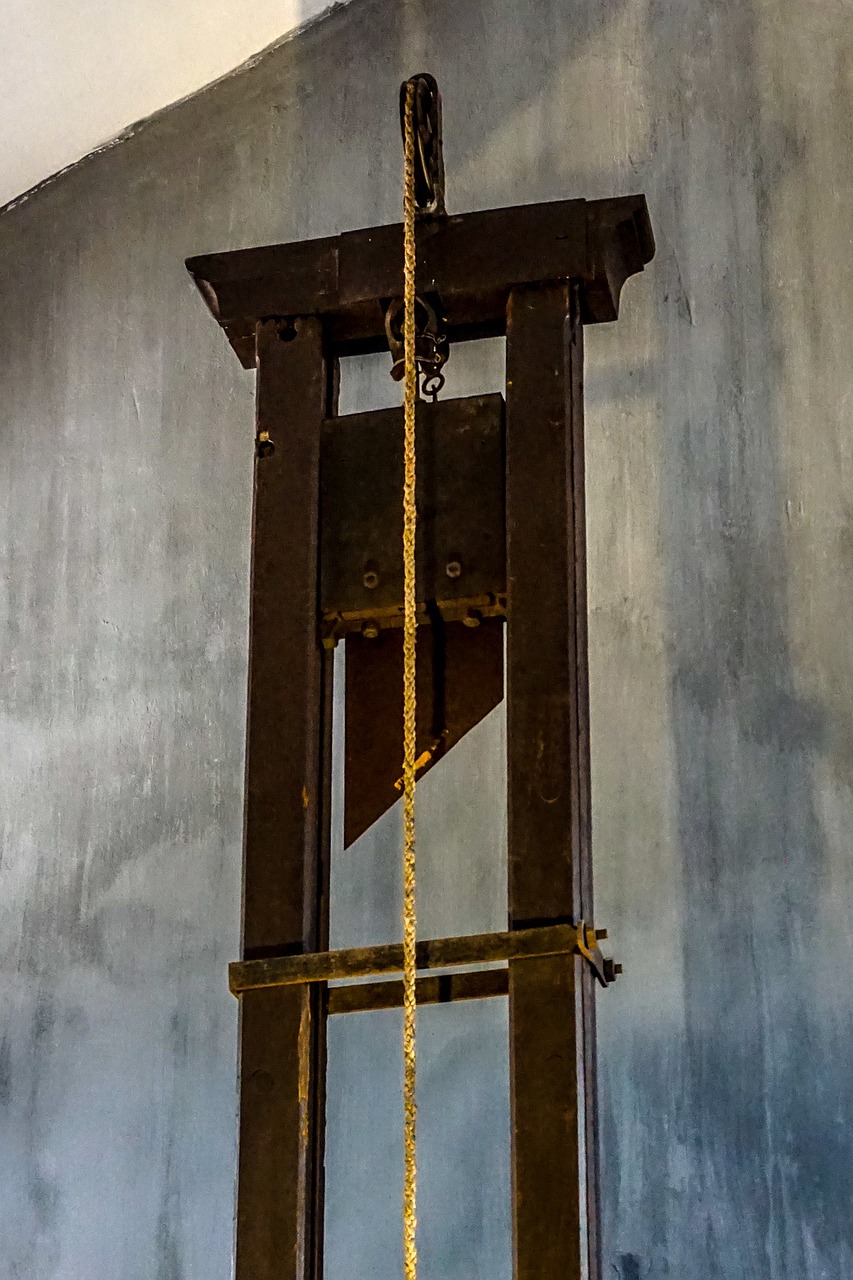 Photo d'une guillotine