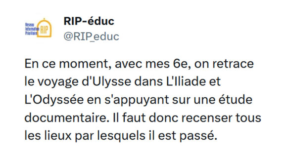 Image de couverture de l'article : Faire lire l’Iliade et l’Odyssée à des 6ème