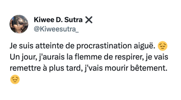 Image de couverture de l'article : Les 15 meilleurs tweets sur la procrastination : remettre à plus tard, toujours plus tard…